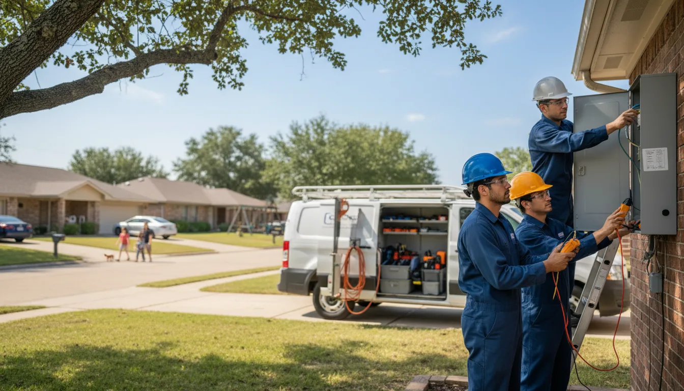 Certified electrician providing emergency electrical services in Swanville, MN